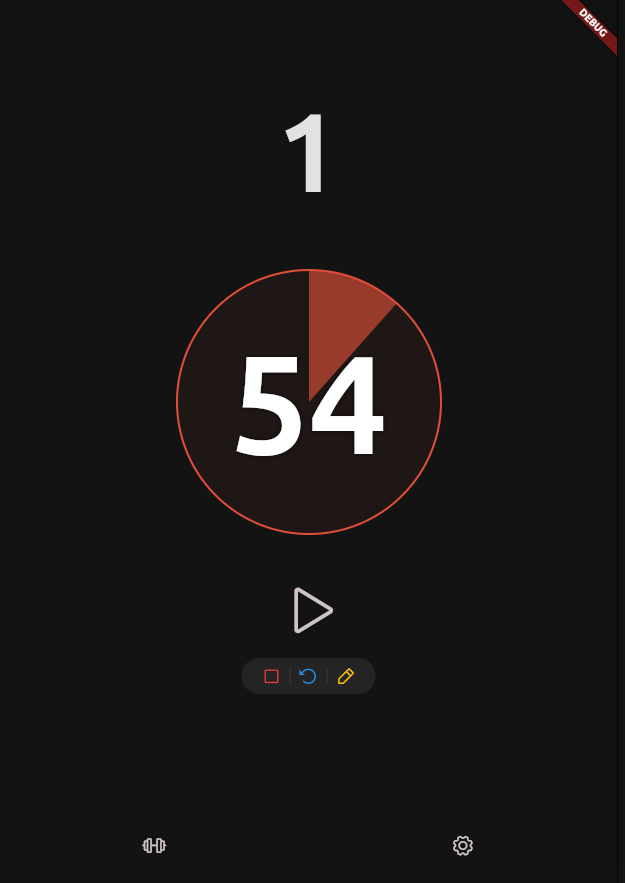 Emom timer screenshot